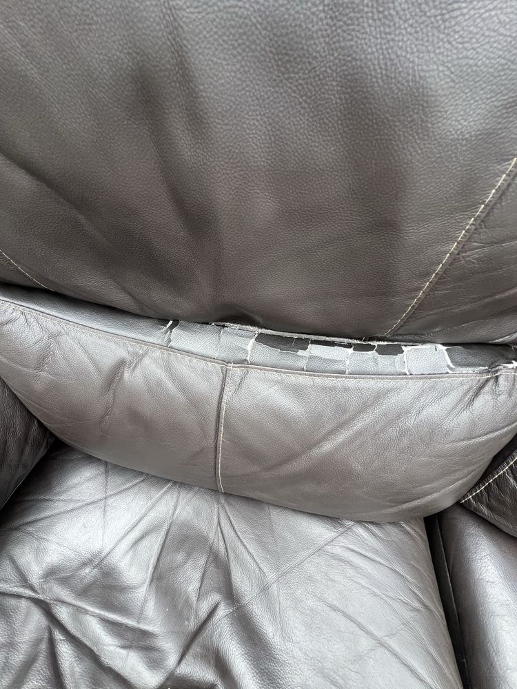 Sofa plus fotele z funkcją relax skóra