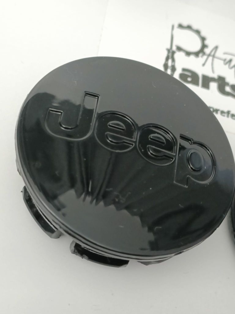 Conjunto Centros de jante Jeep 63mm "Preto"