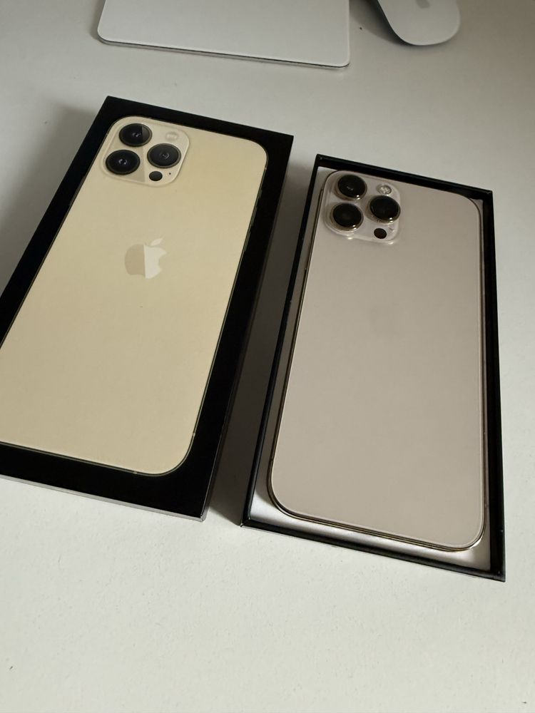 iPhone 13 Pro Max 1TB Gold Idealny Bateria 100%