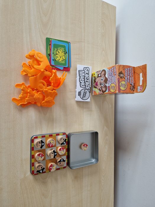 Small Foot gra magnetyczna Kółko i Krzyżyk + Mattel Skaczące małpki 5+