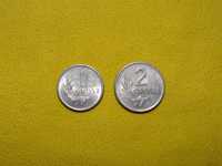 Zestaw 2 monet z 1949 roku okołomennicze Aluminium