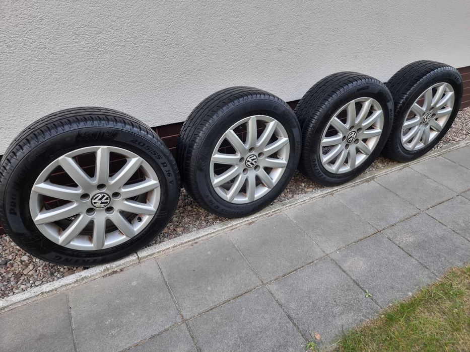 Alufelgi, koła oryginalne VW GOLF 5 R16  z oponami letnimi