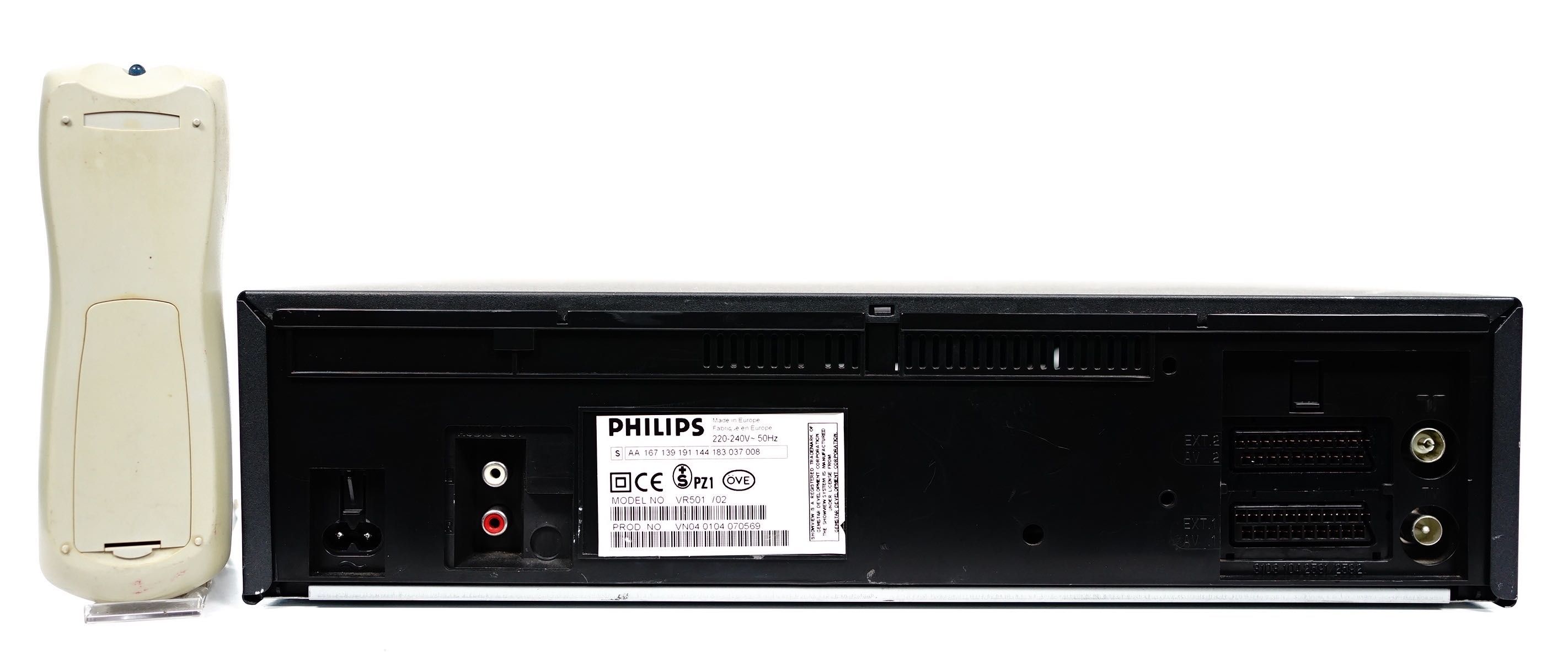 Magnetowid 6-głowicowy Hi-Fi Stereo PHILIPS VR501 NTSC PL menu polskie