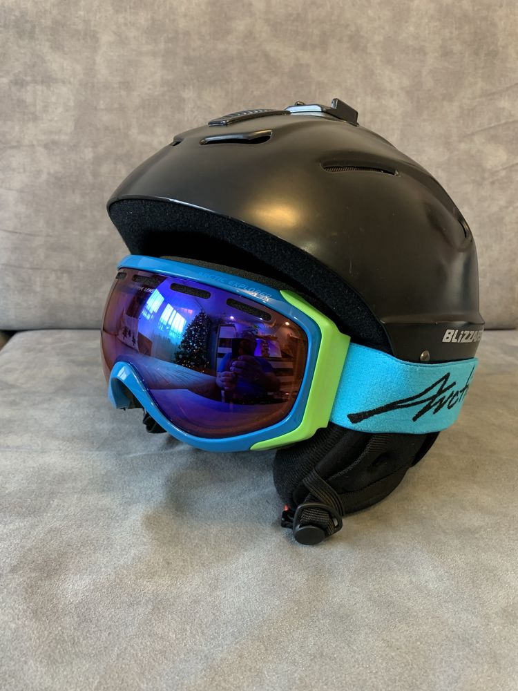 Kask Blizzard na snowboard narty rozmiar L, 58-62 cm + gogle Arctica.