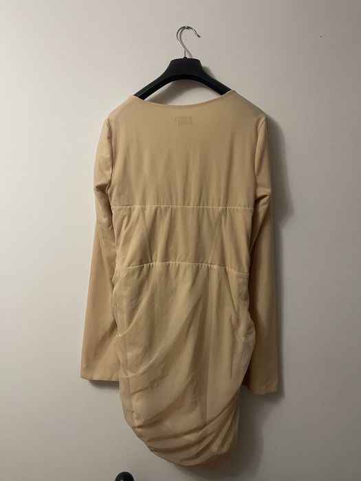 Бежева корсетна сукня Oh Polly з драпіруванням розмір M-L