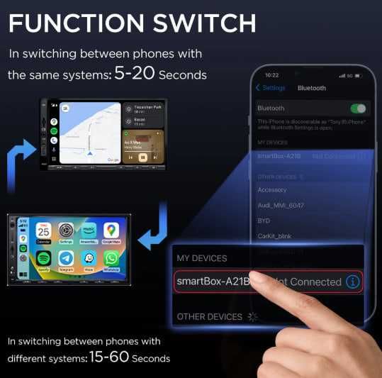 М26) Бездротовий адаптер MSXTTLY AC01 2в1 для CarPlay та Android Auto