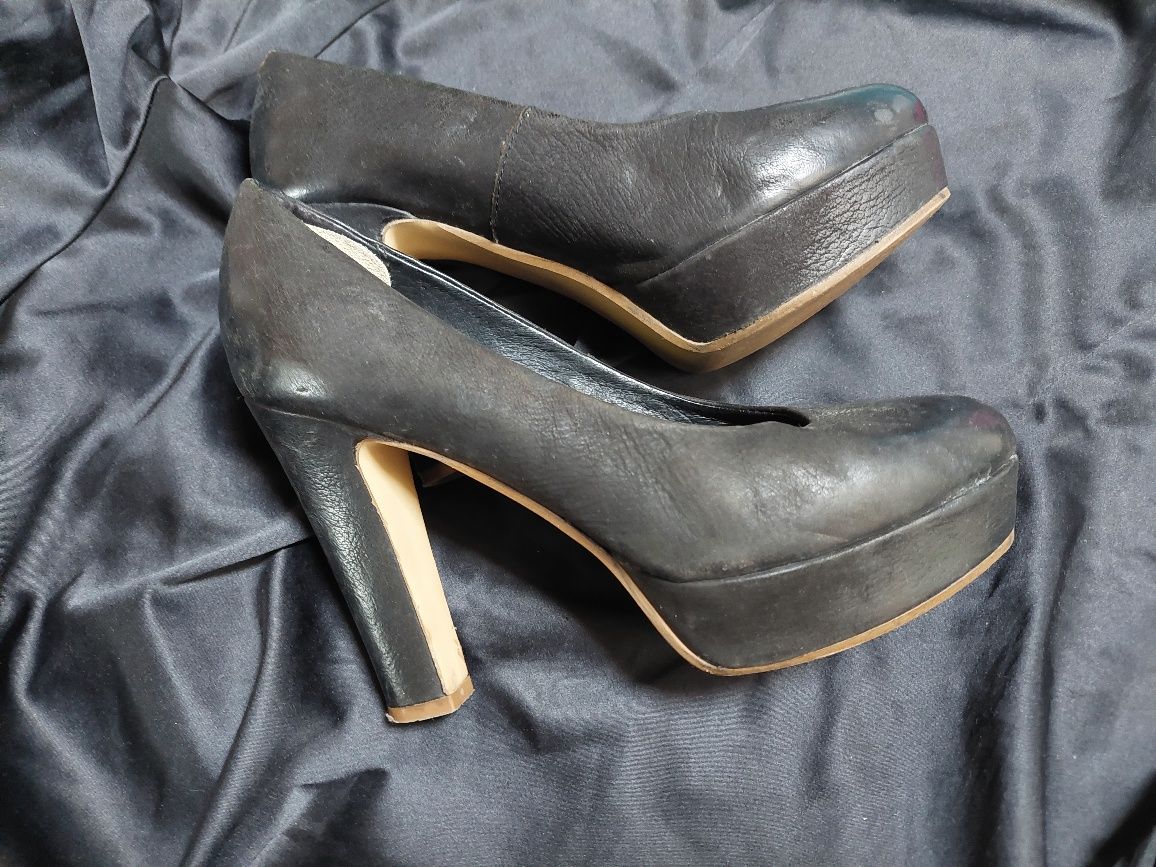 Buty szpilki platforma 39