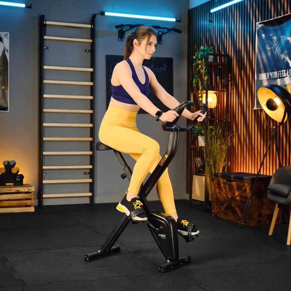 Rowerek treningowy stacjonarny rower do ćwiczeń fitness składany NOWY!