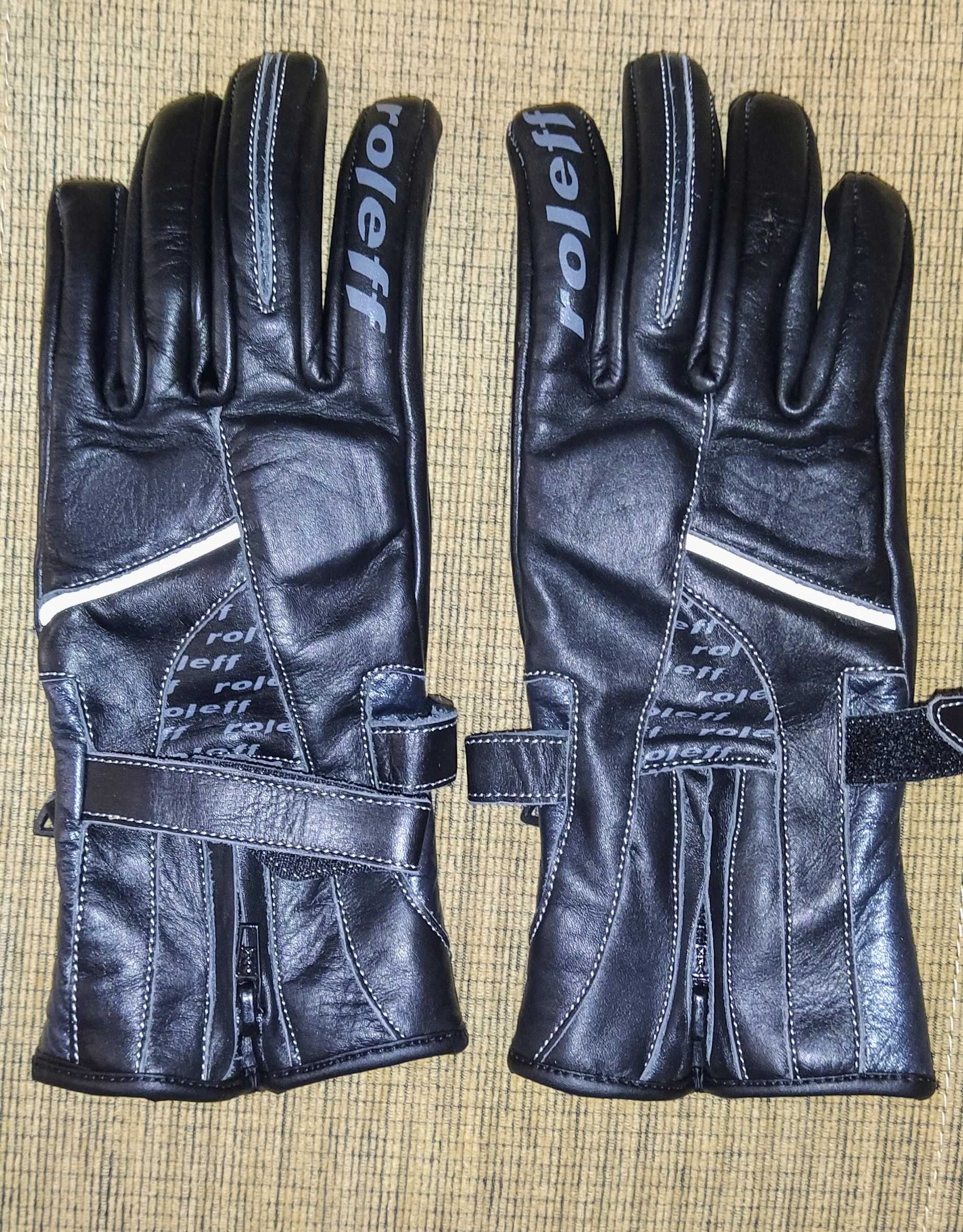 Rękawiczki motocyklowe skórzane damskie M LWG