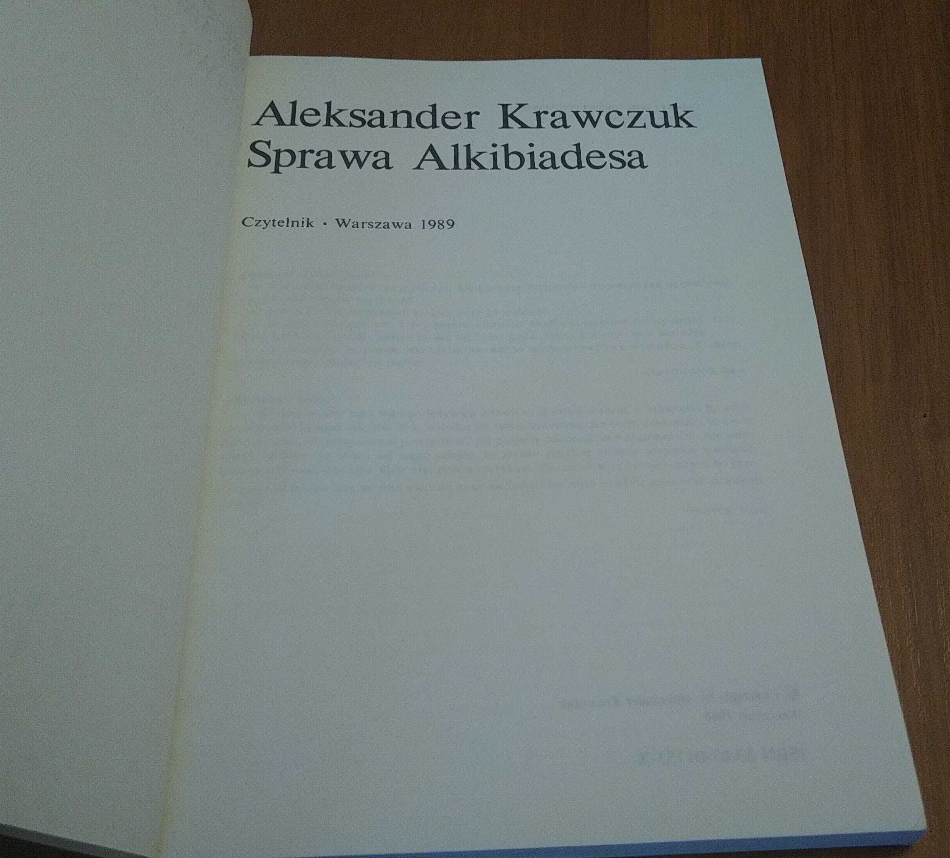 Sprawa Alkibiadesa / Aleksander Krawczuk