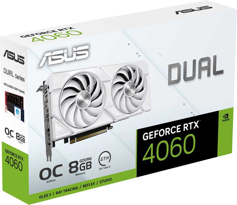 Відеокарта ASUS DUAL-RTX4060-O8G-EVO-WHITE (90YV0JCB-M0NA00)