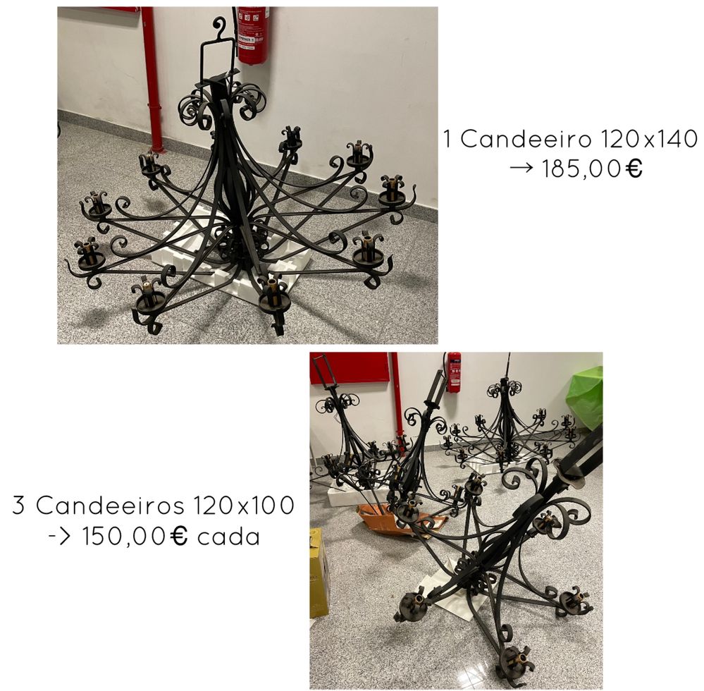 4 Candeeiros semi-novos