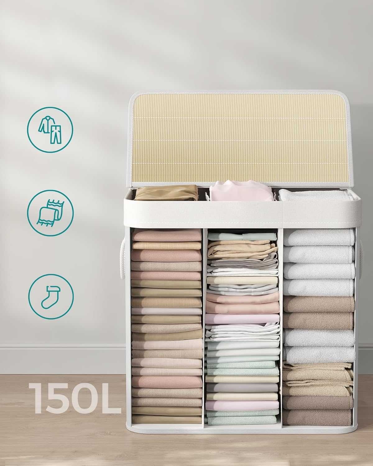 Nowy kosz na pranie / organizer / pojemnik / 150L / SONGMICS !9729!