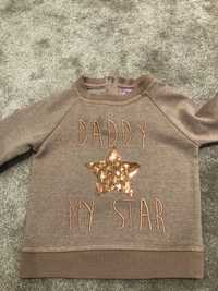 Bluza Daddy my star 12-18 m-cy 86