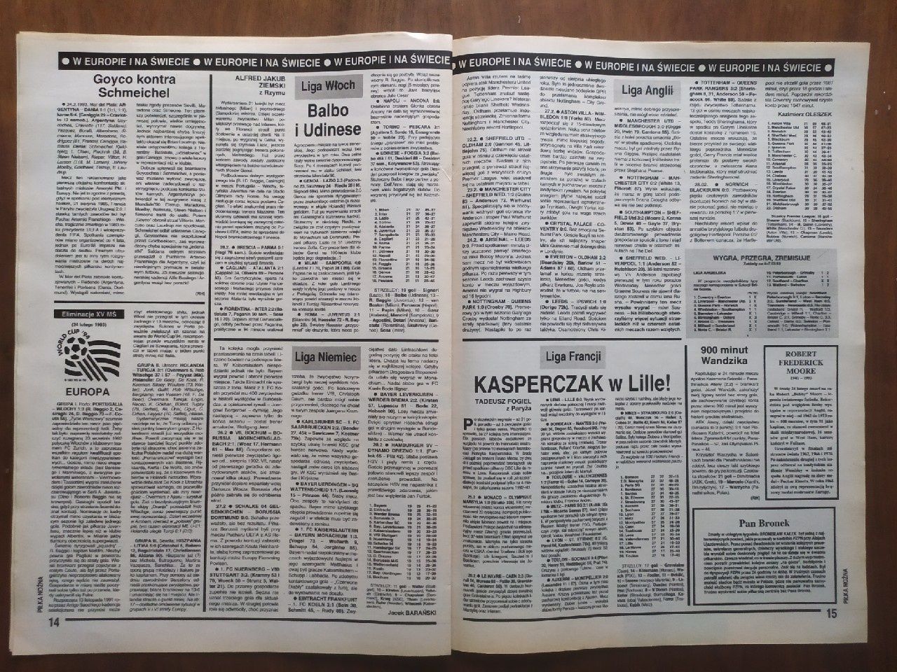 Skarb kibica liga polska wiosna 1993
