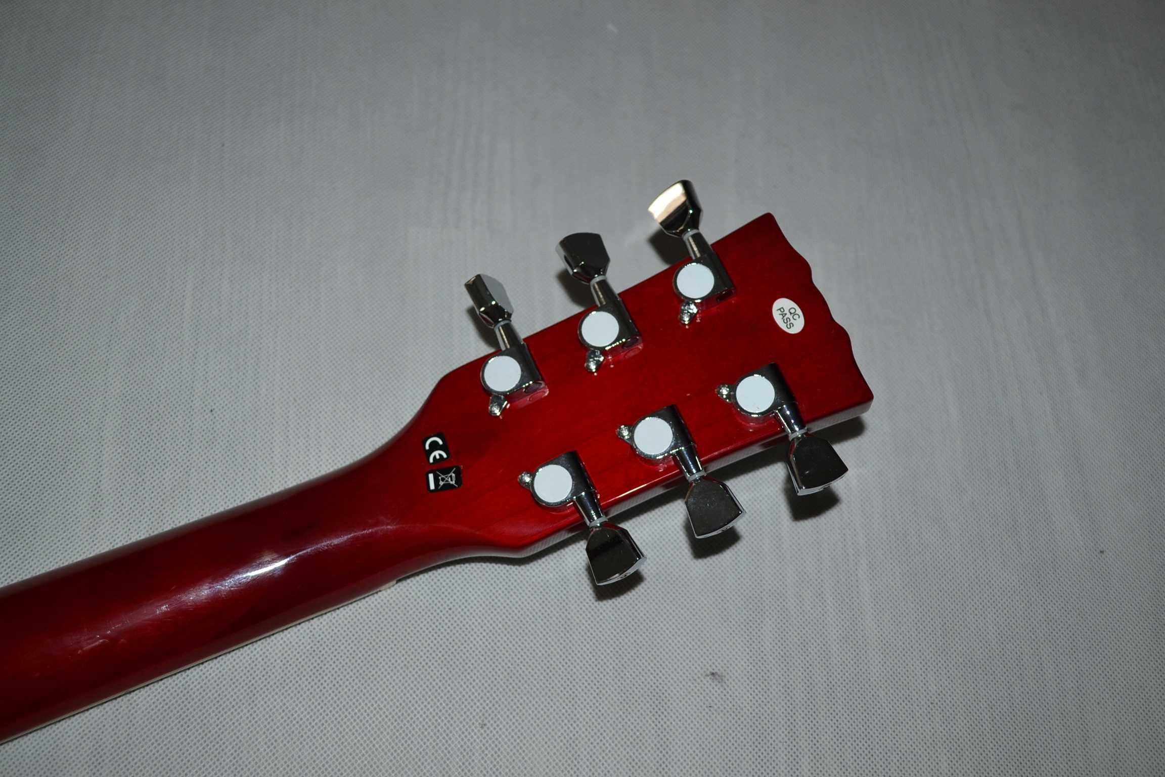 Harley Benton DC-580 CHERRY nowa gitara elektryczna SG - ustawiona!