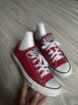 Czerwone krótkie converse 24,5 cm 38