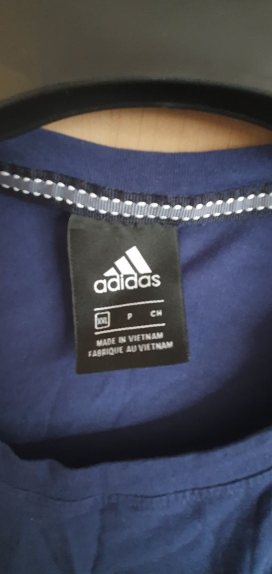 Koszulka Adidas XXL granatowa 3 paski