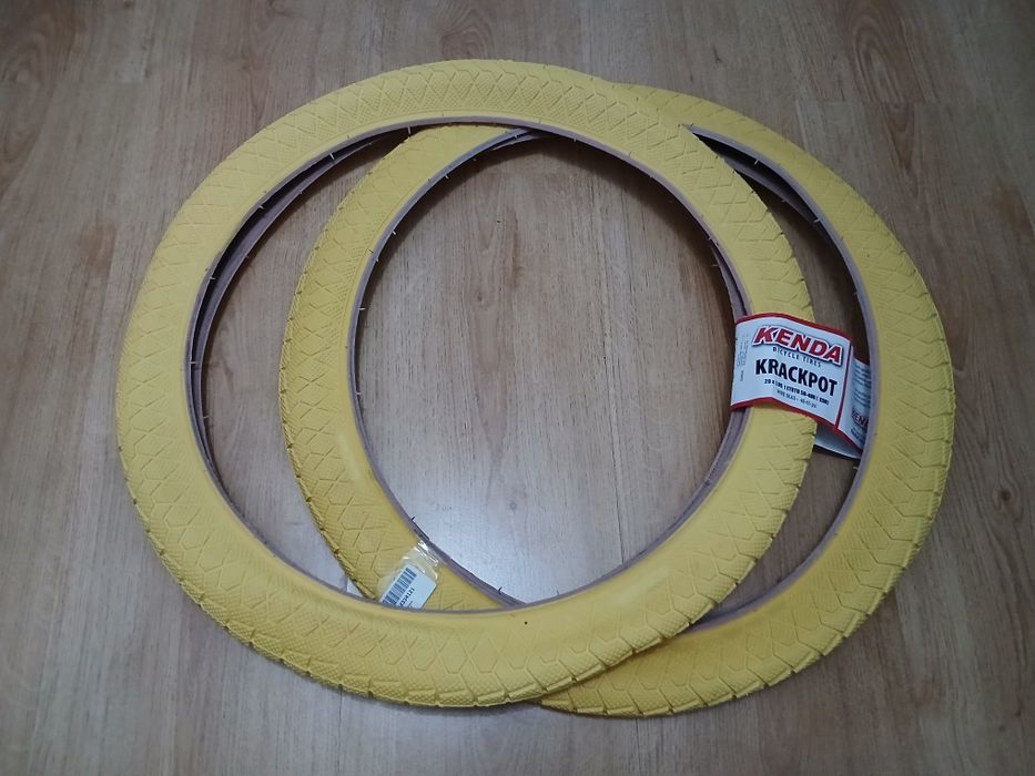 2 pneus Bicicleta Bmx Kenda 20x1.95 (Amarelo)