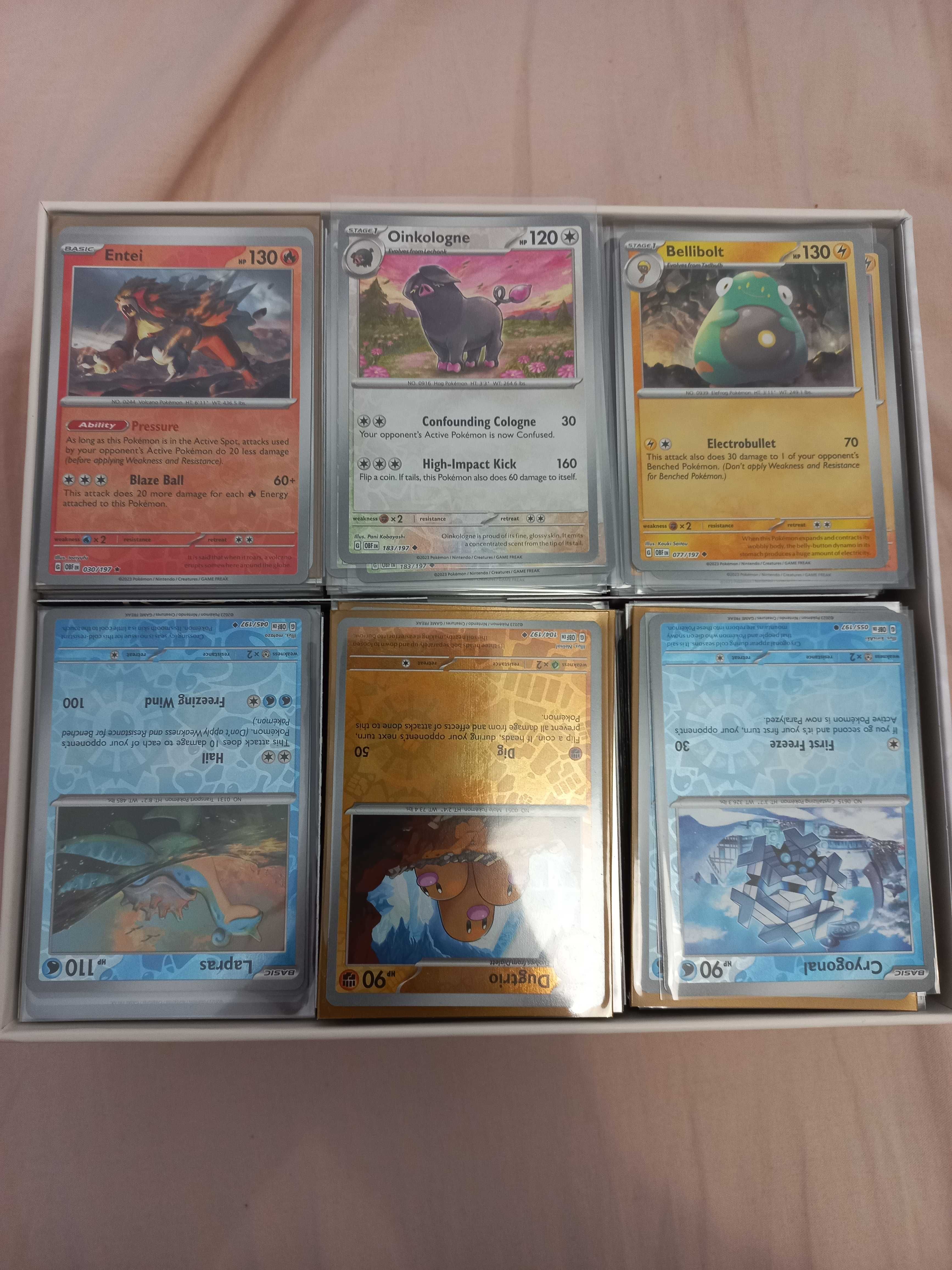 Pokemon Obsidian Flames variety of Holographic cards (570 Holo cards)