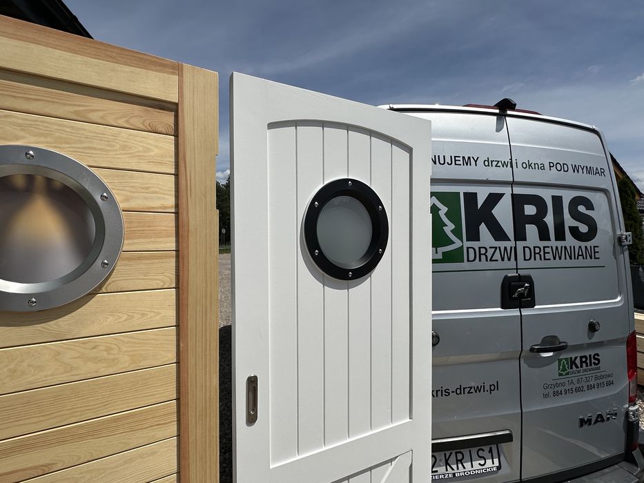 Drzwi wewnętrzne drewniane OD RĘKI wahadłowe białe dostawaCała Polska