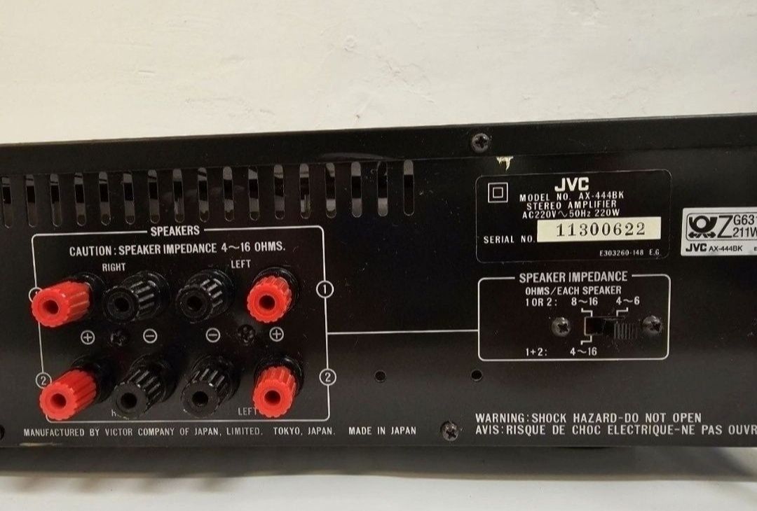 Wzmacniacz JVC AX - 444 BK, 2*74w. Japan