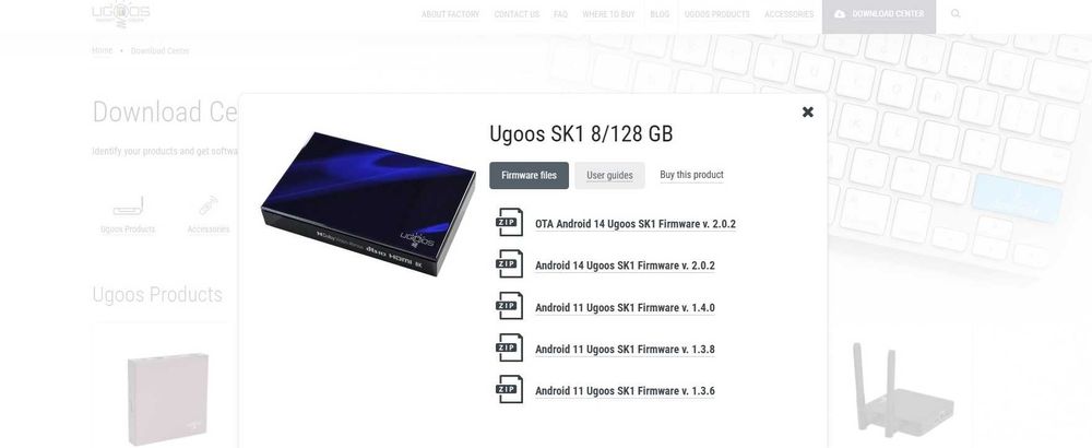 Смарт-приставка Ugoos SK1 Amlogic S928X-K 8/128 WIFI6 BT5.3 Android 14