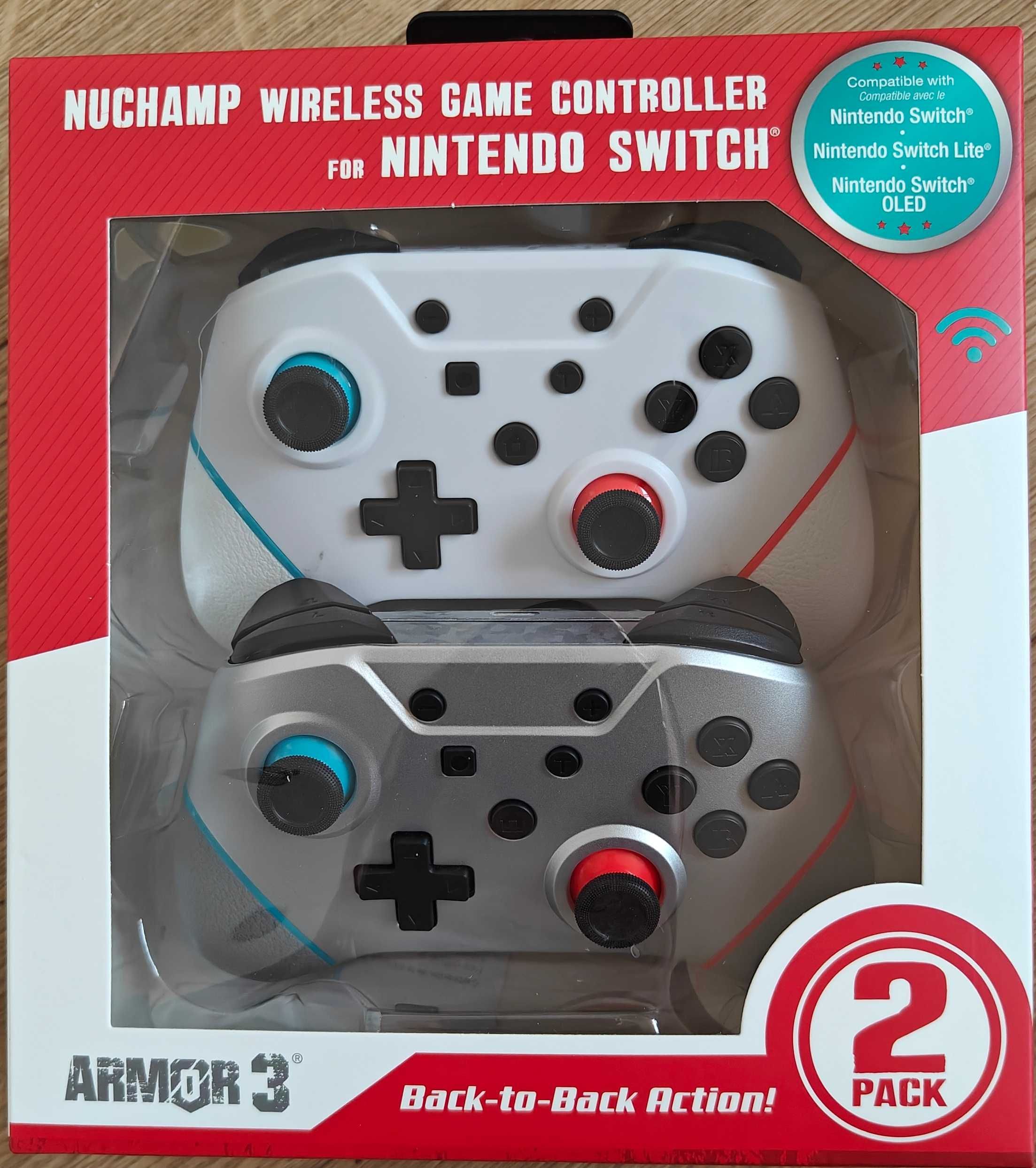 Kontroler bezprzew Hyperkin NuChamp pakiet 2 szt. Nintendo Switch NOWY