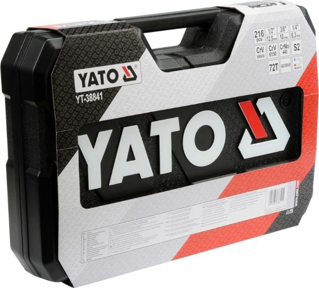 Набор инструментов Yato 216 шт 38841 набір інструментів ключі Ято