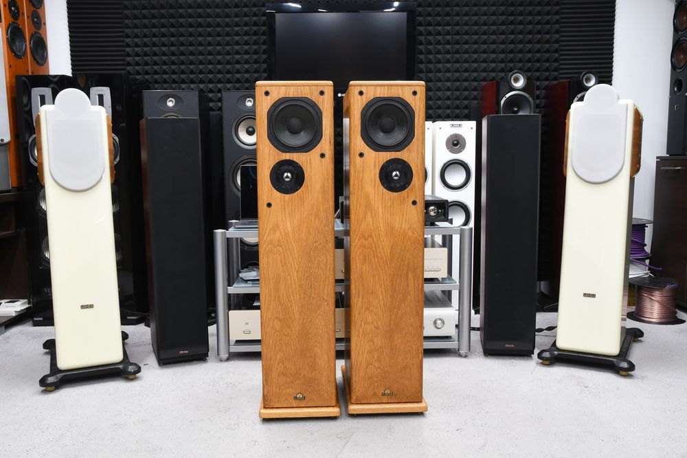 Kultowe kolumny Głośnikowe podłogowe stereo Castle Howard S2