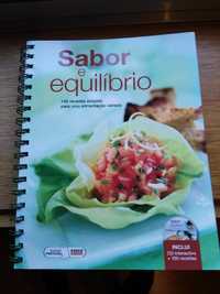 Livro Receitas Deco "Sabor e equilíbrio", inclui cd