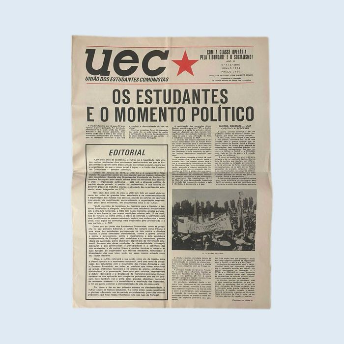 Jornal União dos Estudantes Comunistas  Nº1 Junho 1974