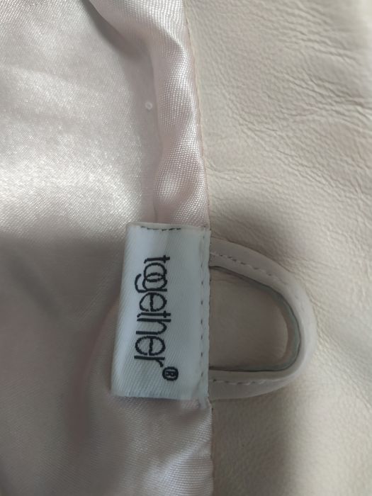 Куртка косуха з натуральної шкіри рожева