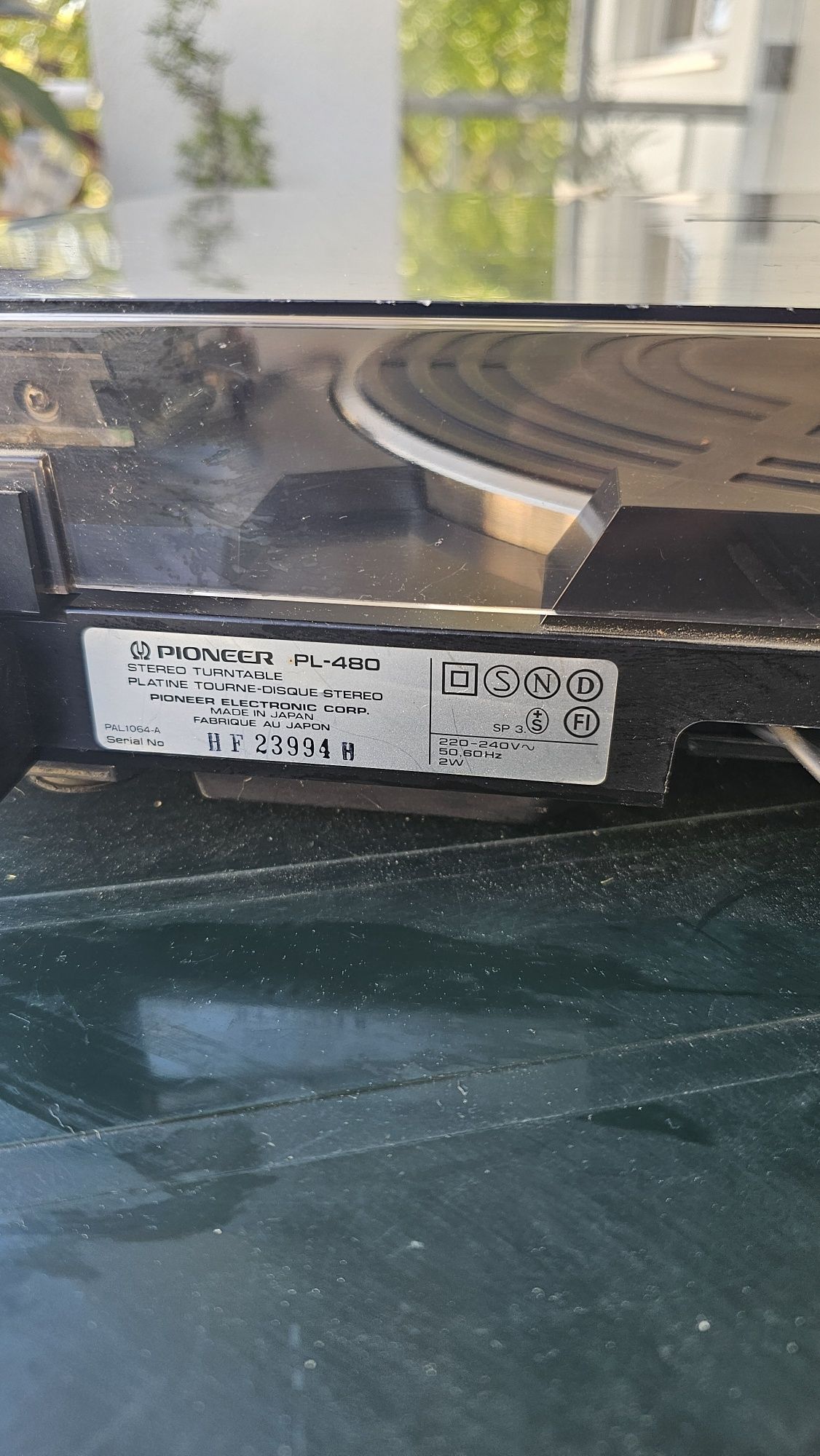 Pioneer PL-480 gira discos