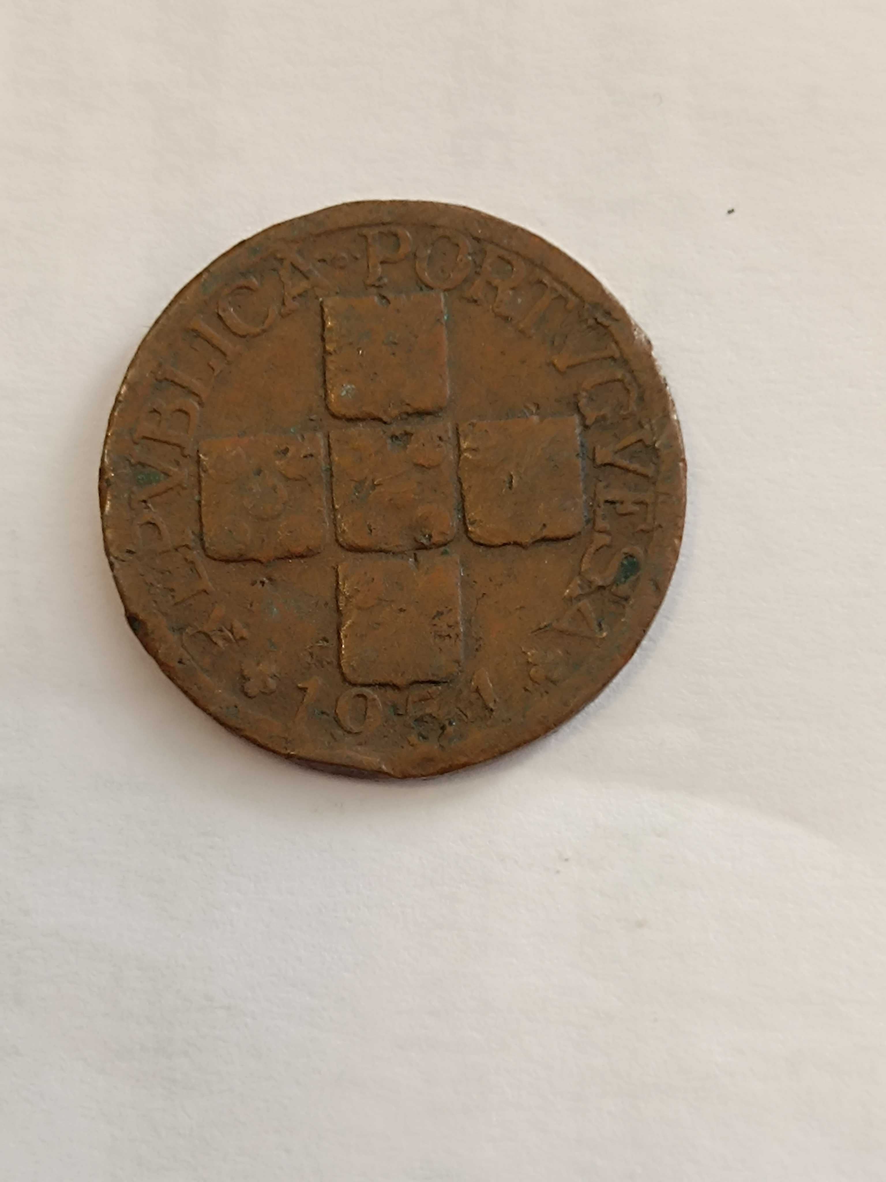 Moeda portuguesa de 20 centavos de 1951.