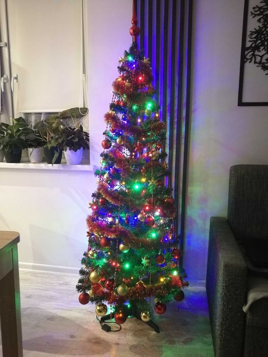 Choinka sztuczna wąska slim 180 cm