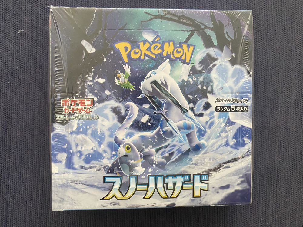 Cartas Pokemon Snow Hazard Booster Box Japones Nova e Selada