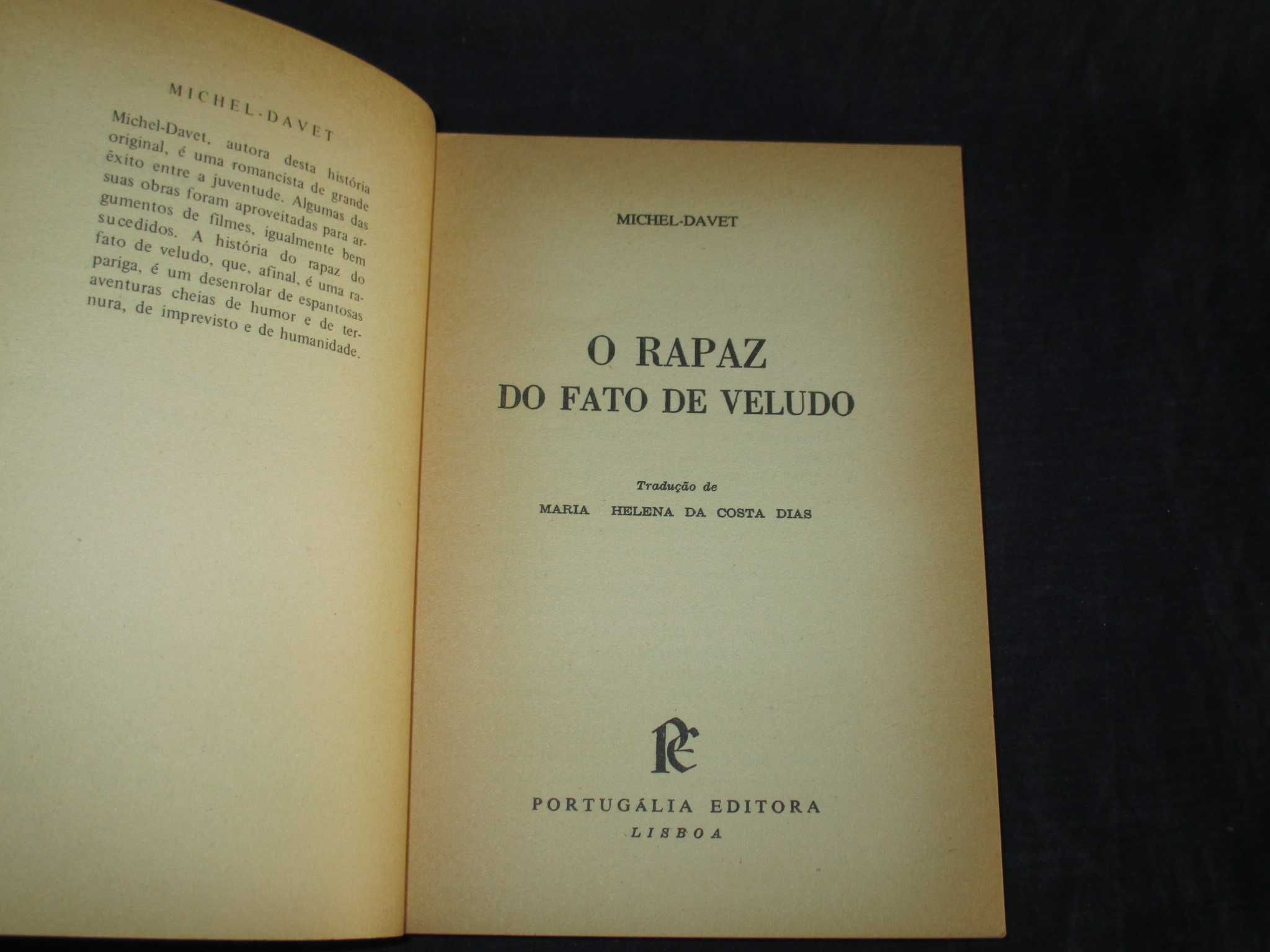 Livro O Rapaz do Fato de Veludo Michel-Davet