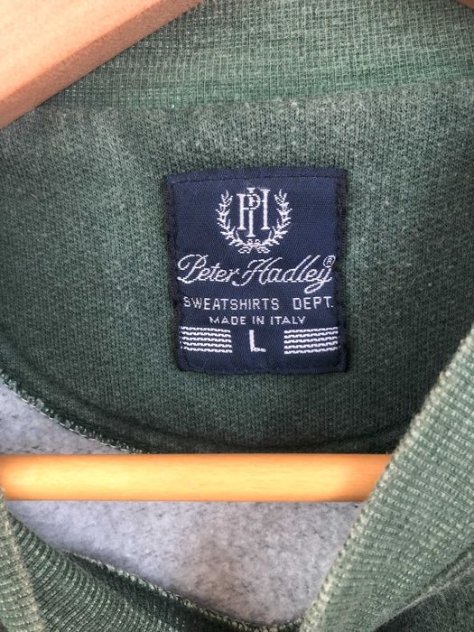 Vintage Style Peter Hadley Green Sweatshirt