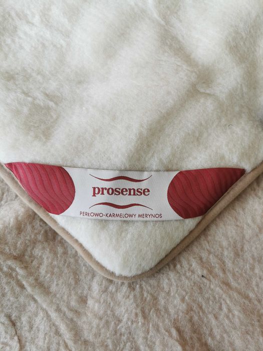 Koc dwustronny wełna merynos