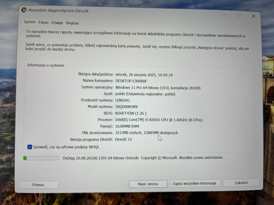 Lenovo THINKPAD X1 CARBON 7TH i5-8265U 16/256GB SSD Fhd W11P LTE FV23%