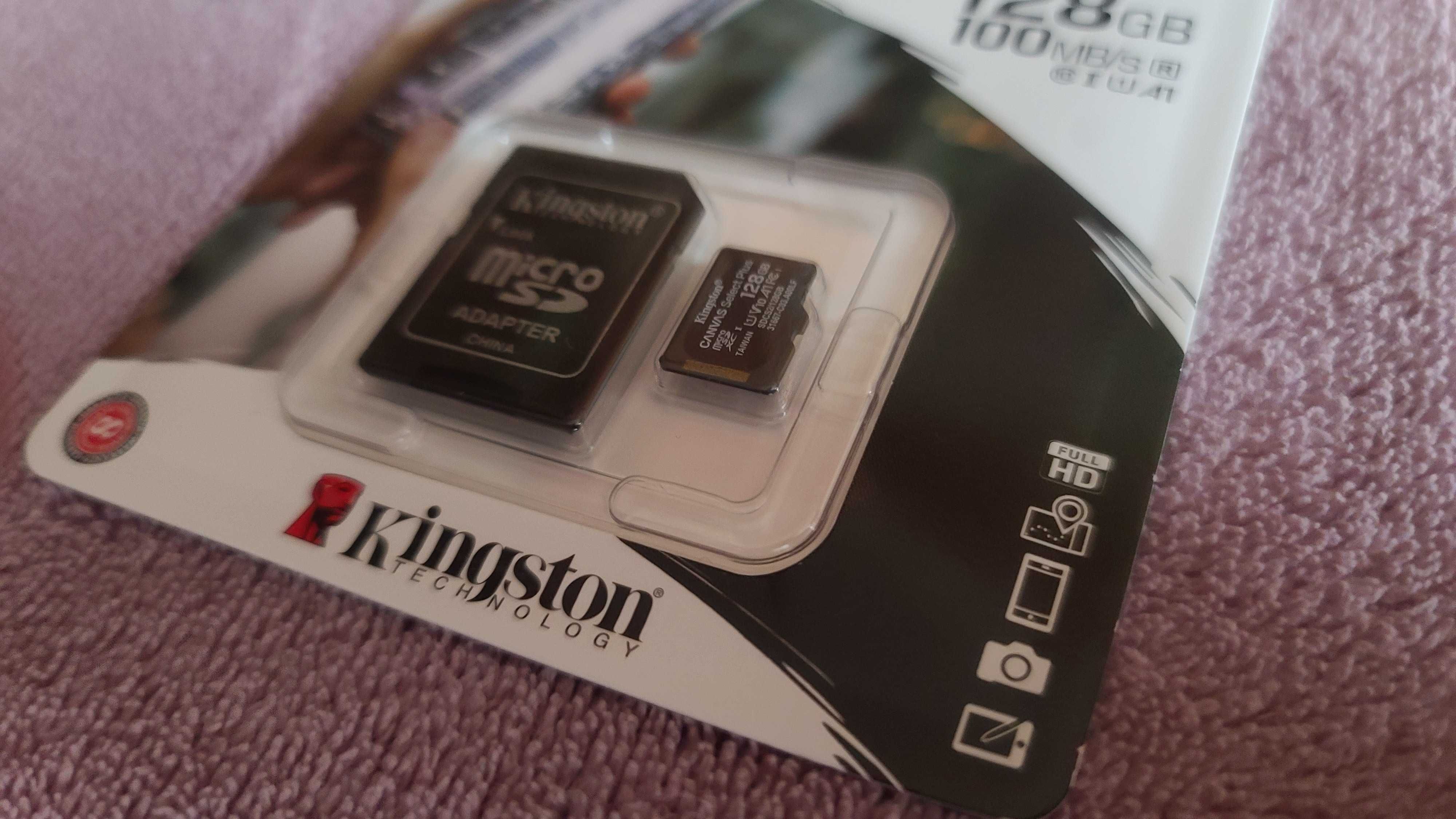 Карта пам'яті Kingston 128GB micSDXC class 10 A1 Canvas Select Plus