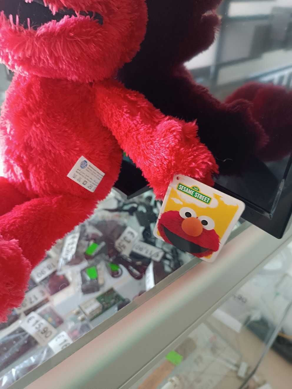 PROMO:Peluche Rua Sésamo Elmo 37cm