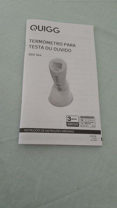 Termómetro digital testa e orelha Quigg