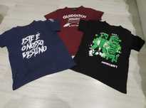 T-shirts  de linho.