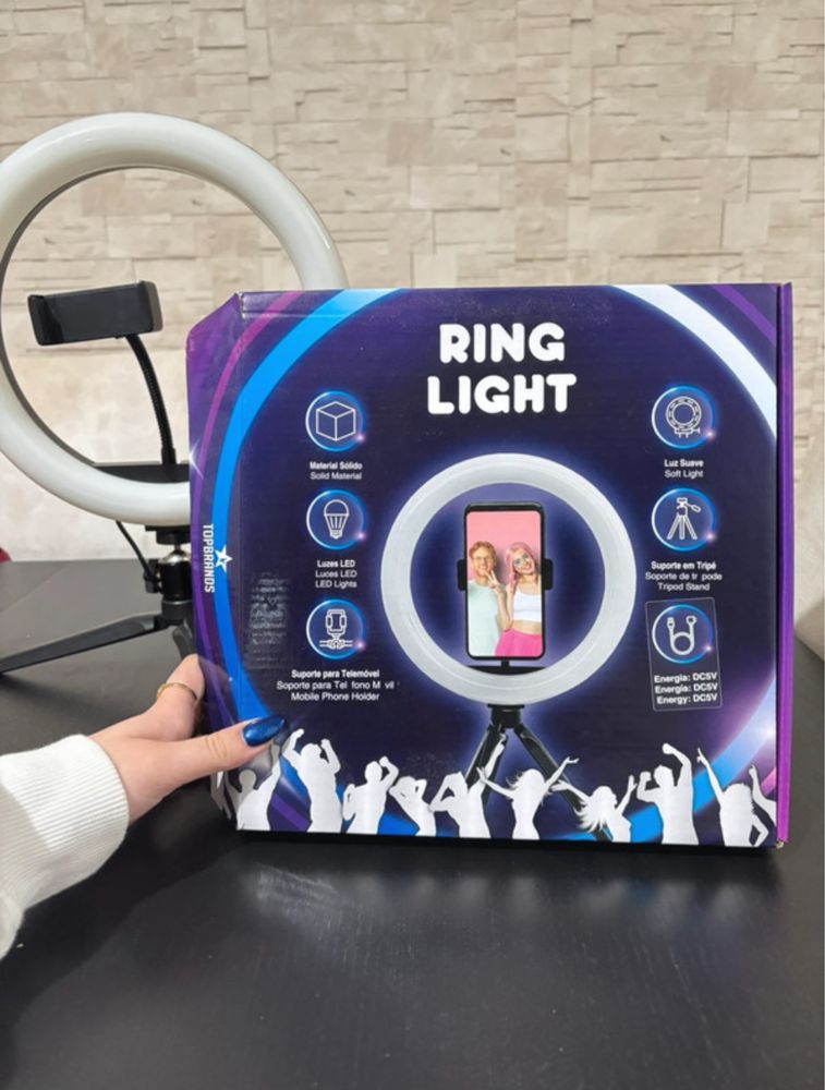 Ring Light c/ suporte para telemovel