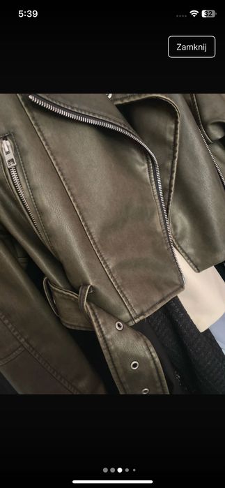 Zara kurtka z paskiem