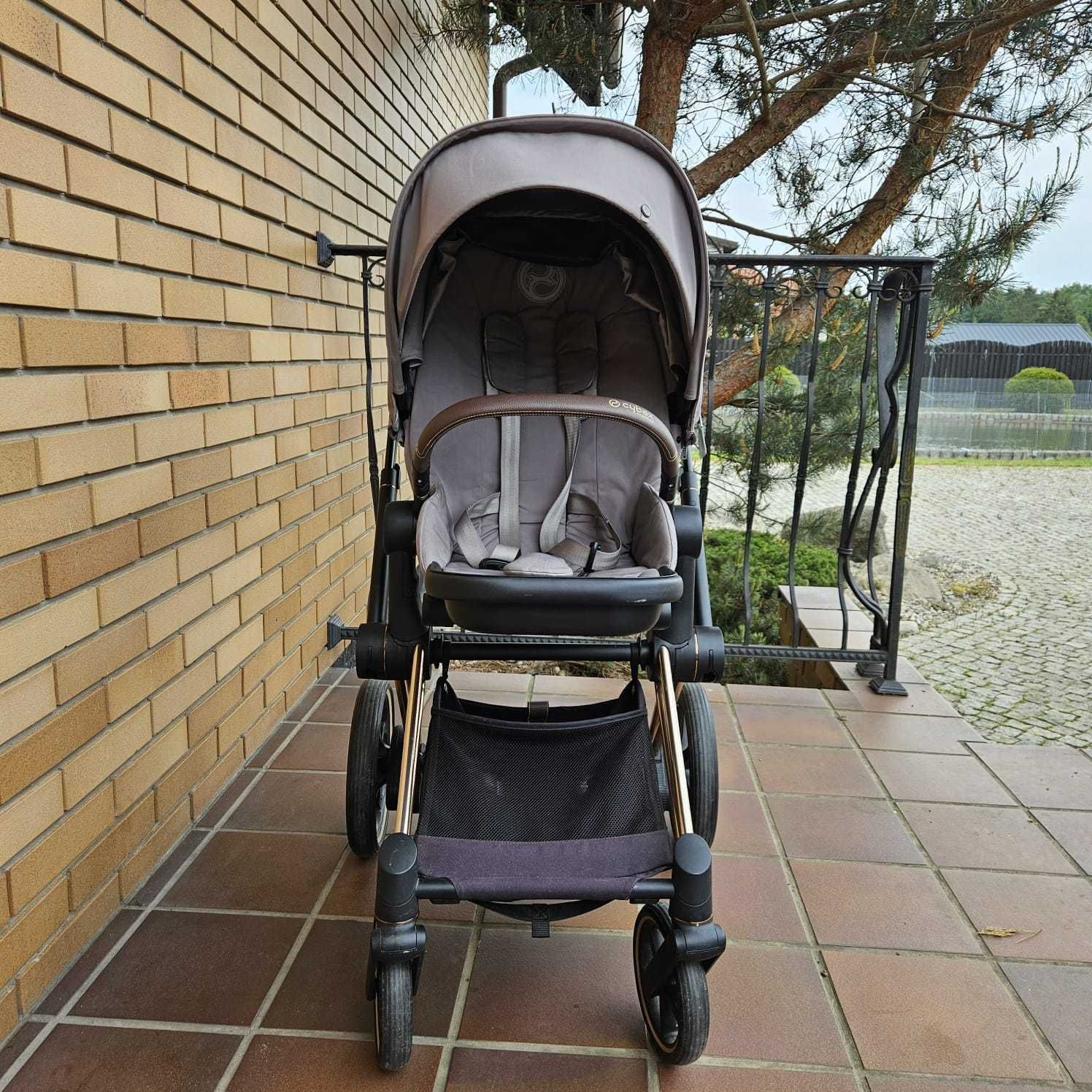 Wózek Cybex e-Priam elektryczny na ramie rosen gold CYBEX e-PRIAM 4.0