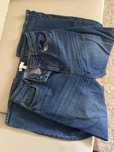 Calça de ganga cintura subida e perna larga H&M