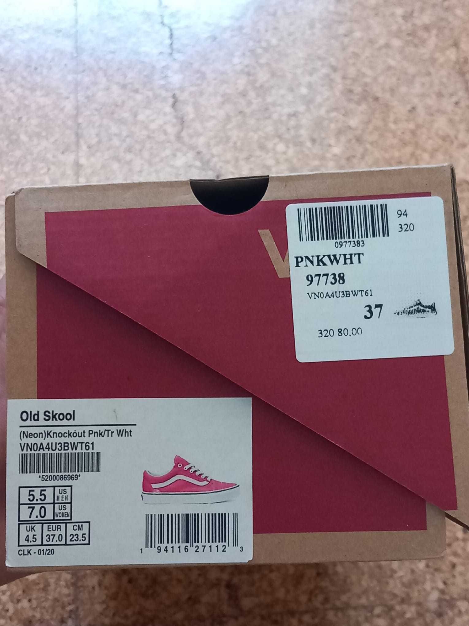 Vans Old Skool Rosa Néon - EUR 37 - Nunca Usados